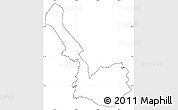 Blank Simple Map of Sarandë, cropped outside