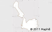 Classic Style Simple Map of Sarandë, cropped outside