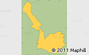 Savanna Style Simple Map of Sarandë, cropped outside
