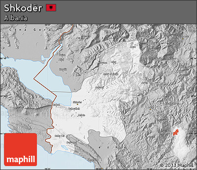 Gray Map of Shkodër