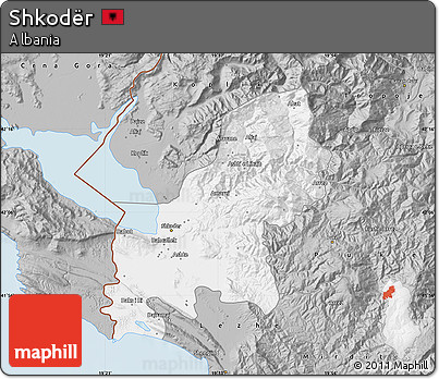 Gray Map of Shkodër