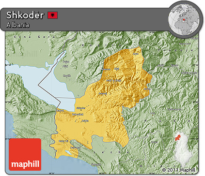 Savanna Style Map of Shkodër