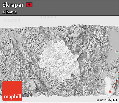 Gray 3D Map of Skrapar