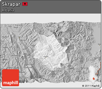 Gray 3D Map of Skrapar