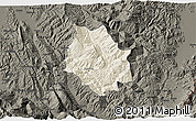 Shaded Relief 3D Map of Skrapar, darken