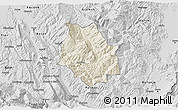 Shaded Relief 3D Map of Skrapar, desaturated