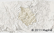 Shaded Relief 3D Map of Skrapar, lighten