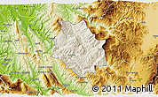 Shaded Relief 3D Map of Skrapar, physical outside