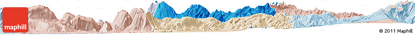 Political Horizon Map of Skrapar, lighten
