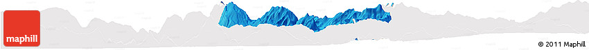 Political Horizon Map of Skrapar, single color outside
