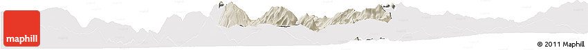 Shaded Relief Horizon Map of Skrapar, cropped outside