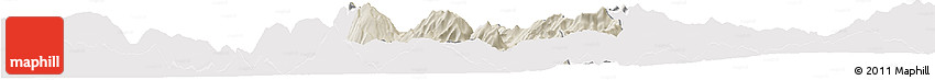 Shaded Relief Horizon Map of Skrapar, single color outside