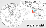Blank Location Map of Skrapar, highlighted country, within the entire country