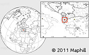 Blank Location Map of Skrapar, highlighted country