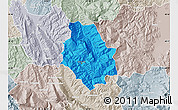 Political Map of Skrapar, lighten, semi-desaturated