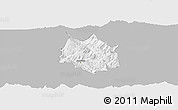 Gray Panoramic Map of Skrapar, single color outside