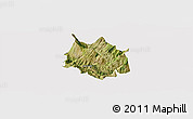 Satellite Panoramic Map of Skrapar, cropped outside