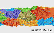 Satellite Panoramic Map of Skrapar, political outside