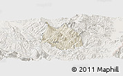 Shaded Relief Panoramic Map of Skrapar, lighten