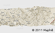 Shaded Relief Panoramic Map of Skrapar