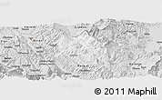 Silver Style Panoramic Map of Skrapar