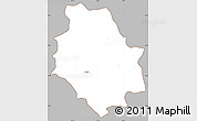Gray Simple Map of Skrapar, cropped outside