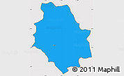 Political Simple Map of Skrapar, cropped outside