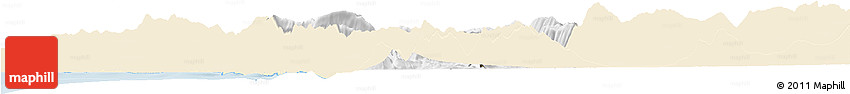 Classic Style Horizon Map of Tepelenë, single color outside