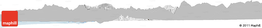 Gray Horizon Map of Tepelenë, single color outside