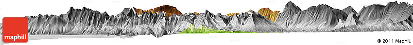 Physical Horizon Map of Tepelenë, desaturated