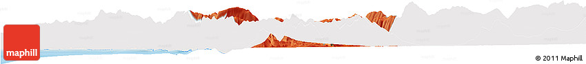 Political Horizon Map of Tepelenë, single color outside