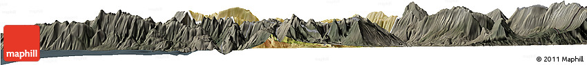 Satellite Horizon Map of Tepelenë, darken, semi-desaturated