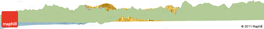 Savanna Style Horizon Map of Tepelenë, single color outside