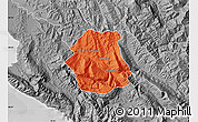 Political Map of Tepelenë, desaturated