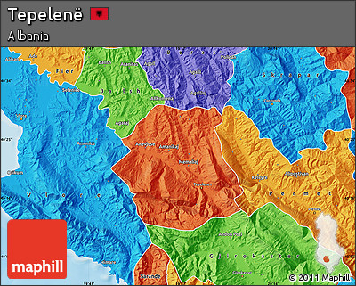 Political Map of Tepelenë