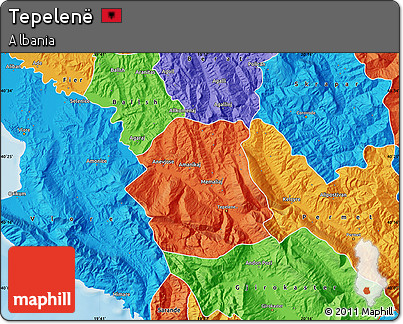 Political Map of Tepelenë
