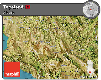 Satellite Map of Tepelenë