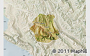 Satellite Map of Tepelenë, lighten