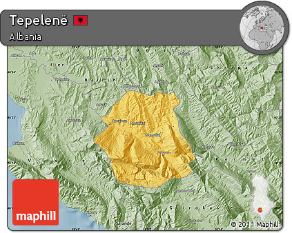 Savanna Style Map of Tepelenë