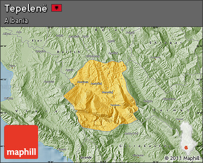 Savanna Style Map of Tepelenë