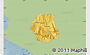 Savanna Style Map of Tepelenë, single color outside