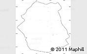 Blank Simple Map of Tepelenë, cropped outside, no labels
