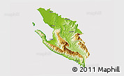 Physical 3D Map of Vlorë, cropped outside