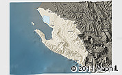 Shaded Relief 3D Map of Vlorë, darken