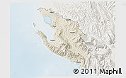 Shaded Relief 3D Map of Vlorë, lighten