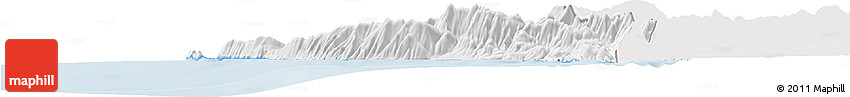 Silver Style Horizon Map of Vlorë, single color outside