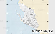 Classic Style Map of Vlorë, single color outside