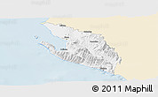 Classic Style Panoramic Map of Vlorë, single color outside