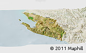 Satellite Panoramic Map of Vlorë, lighten