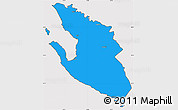 Political Simple Map of Vlorë, cropped outside